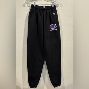 Champion Black Joggers with Logo